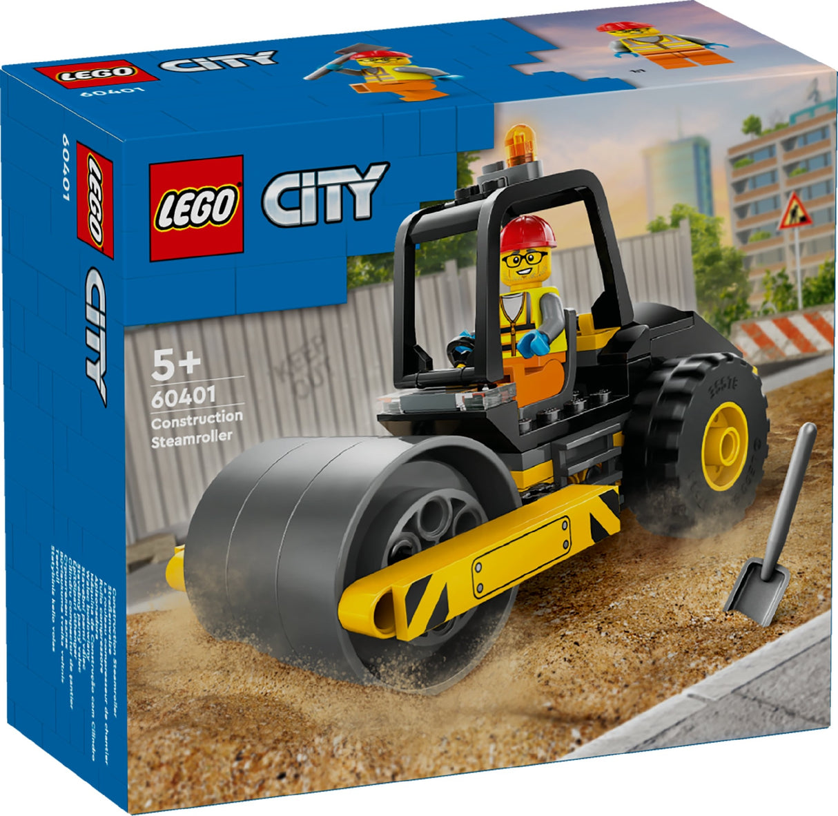 LEGO CITY CONSTRUCTION STEAMROLLER 60401 AGE: 5+