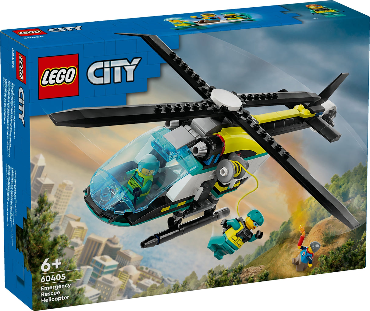 LEGO CITY EMERGENCY RESCUE HELICOPTER 60405 AGE: 6+