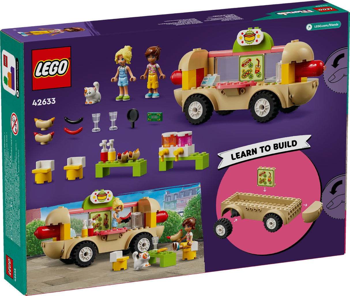 LEGO FRIENDS HOT DOG FOOD TRUCK 42633 AGE: 4+