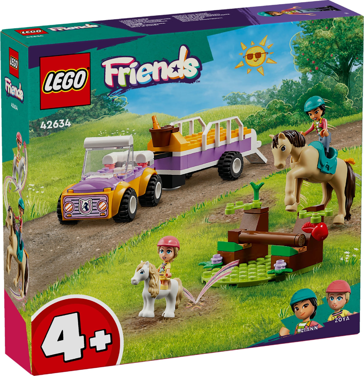 LEGO FRIENDS HORSE AND PONY TRAILER 42634 AGE: 4+