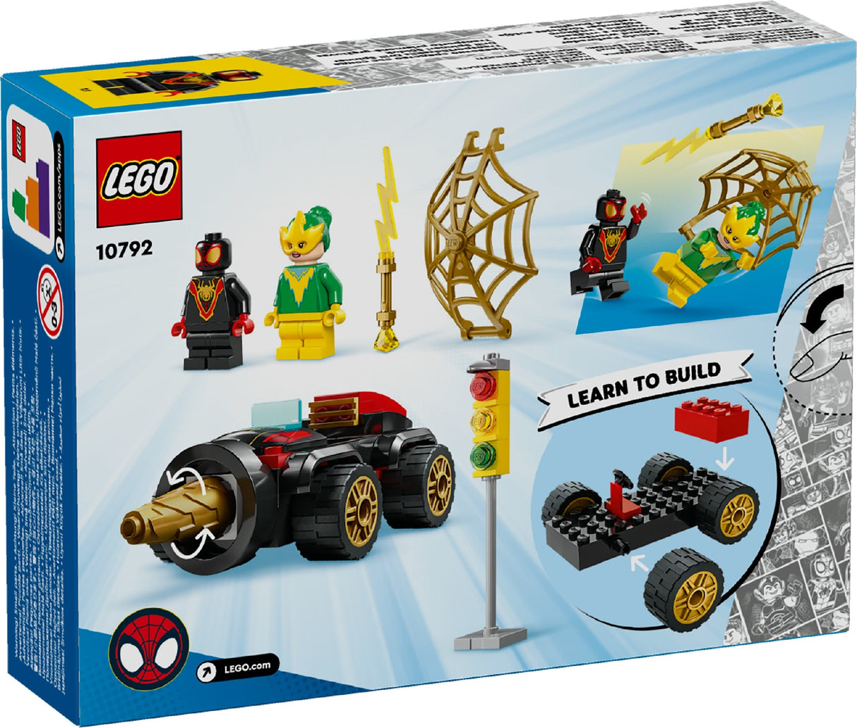 LEGO MARVEL SPIDER-MAN DRILL SPINNER VEHICLE 10792 AGE: 4+