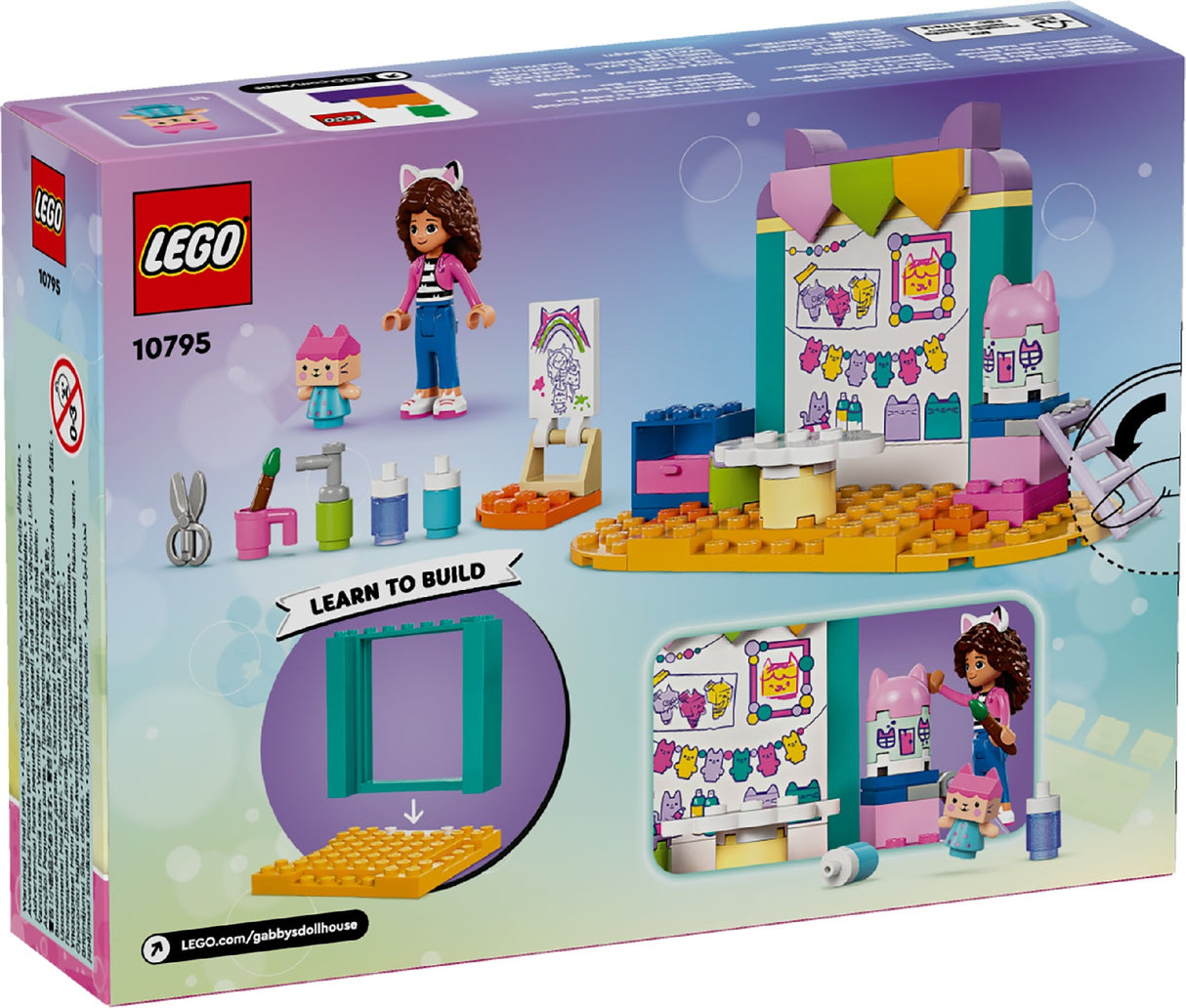 LEGO GABBY'S DOLLHOUSE CRAFTING WITH BABY BOX 10795 AGE: 4+