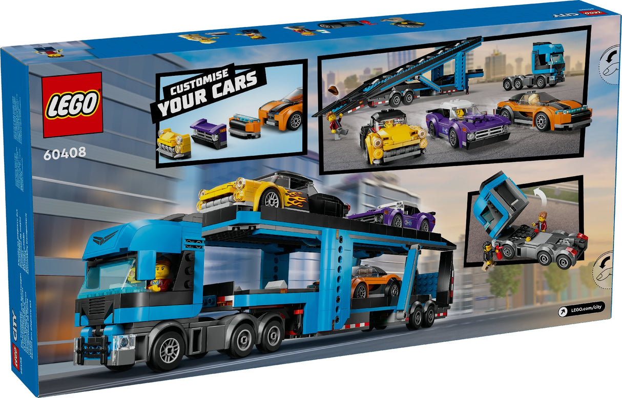 LEGO CITY CAR TRANSPORTER 60408 AGE: 7+