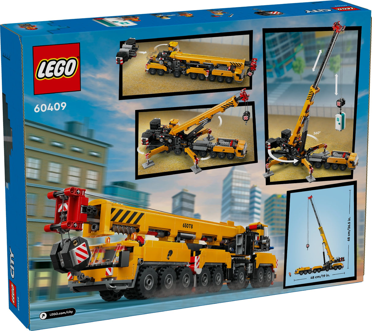 LEGO CITY MOBILE CONSTRUCTION CRANE 60409 AGE: 9+