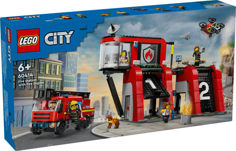 LEGO CITY FIRE STATION WITH FIRE TRUCK 60414 AGE: 6+