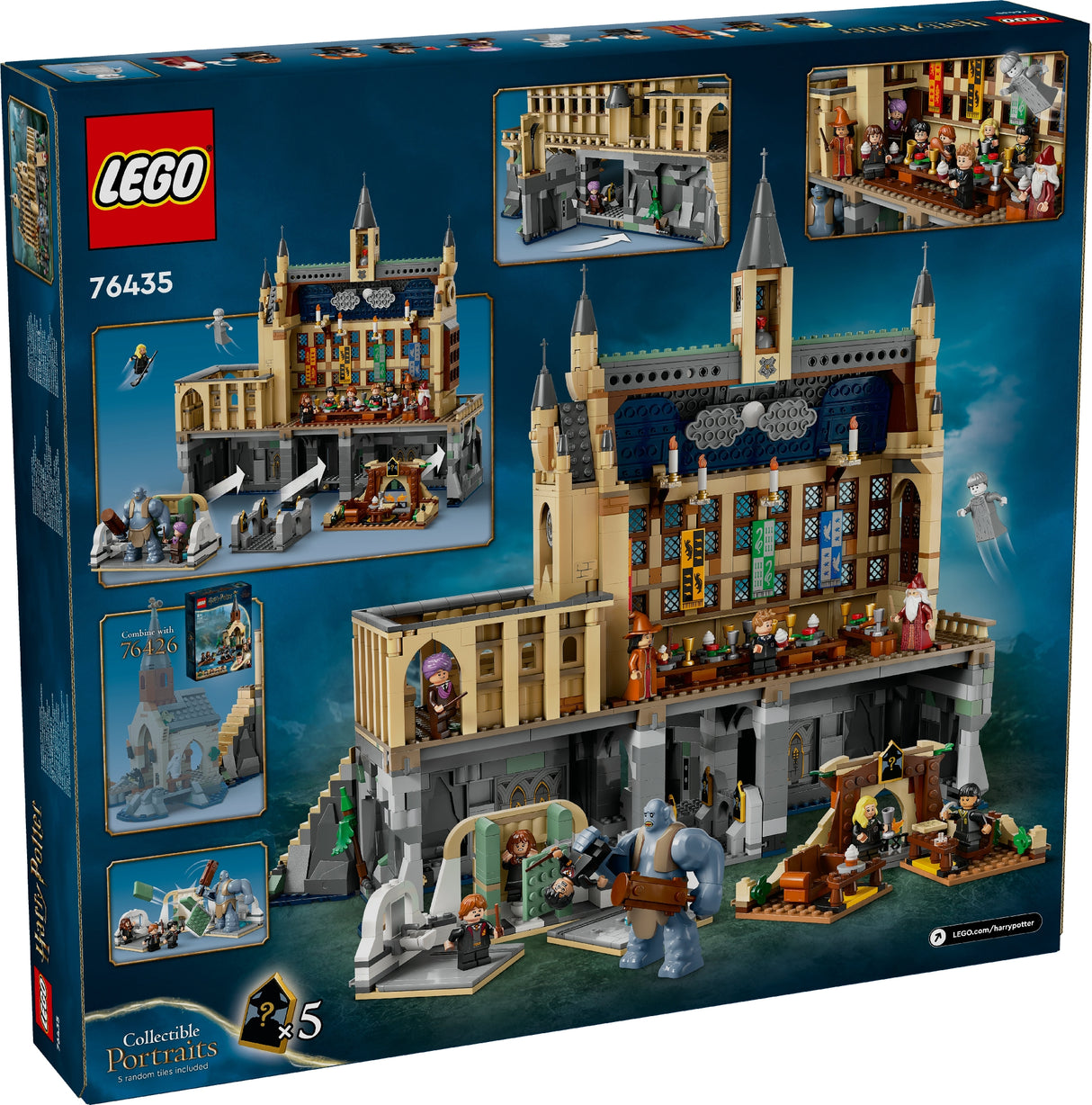 LEGO HARRY POTTER HOGWARTS CASTLE: THE GREAT HALL 76435 AGE: 10+