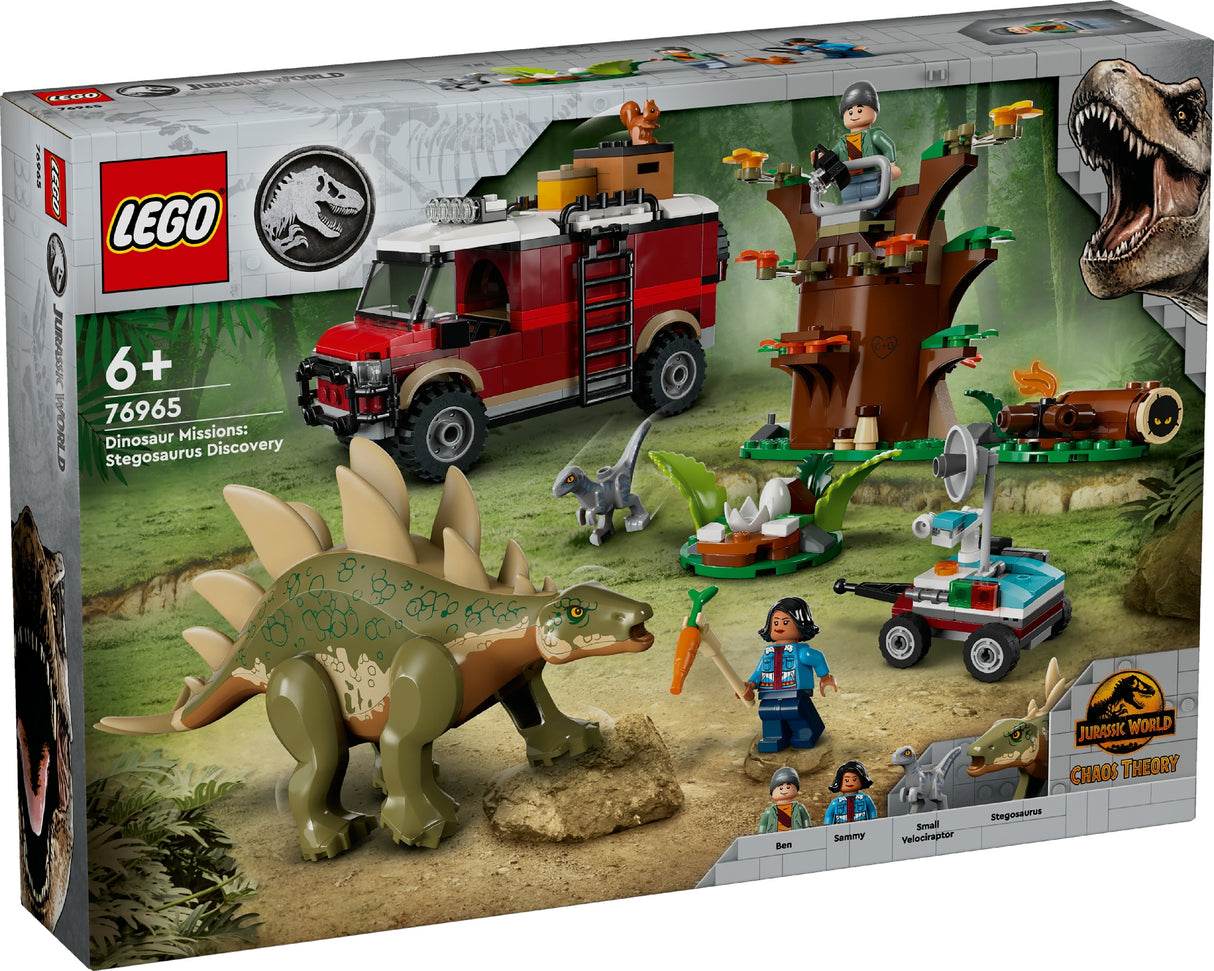 LEGO JURASSIC WORLD DINOSAUR MISSIONS: STEGOSAURUS DISCOVERY 76965 AGE: 6+