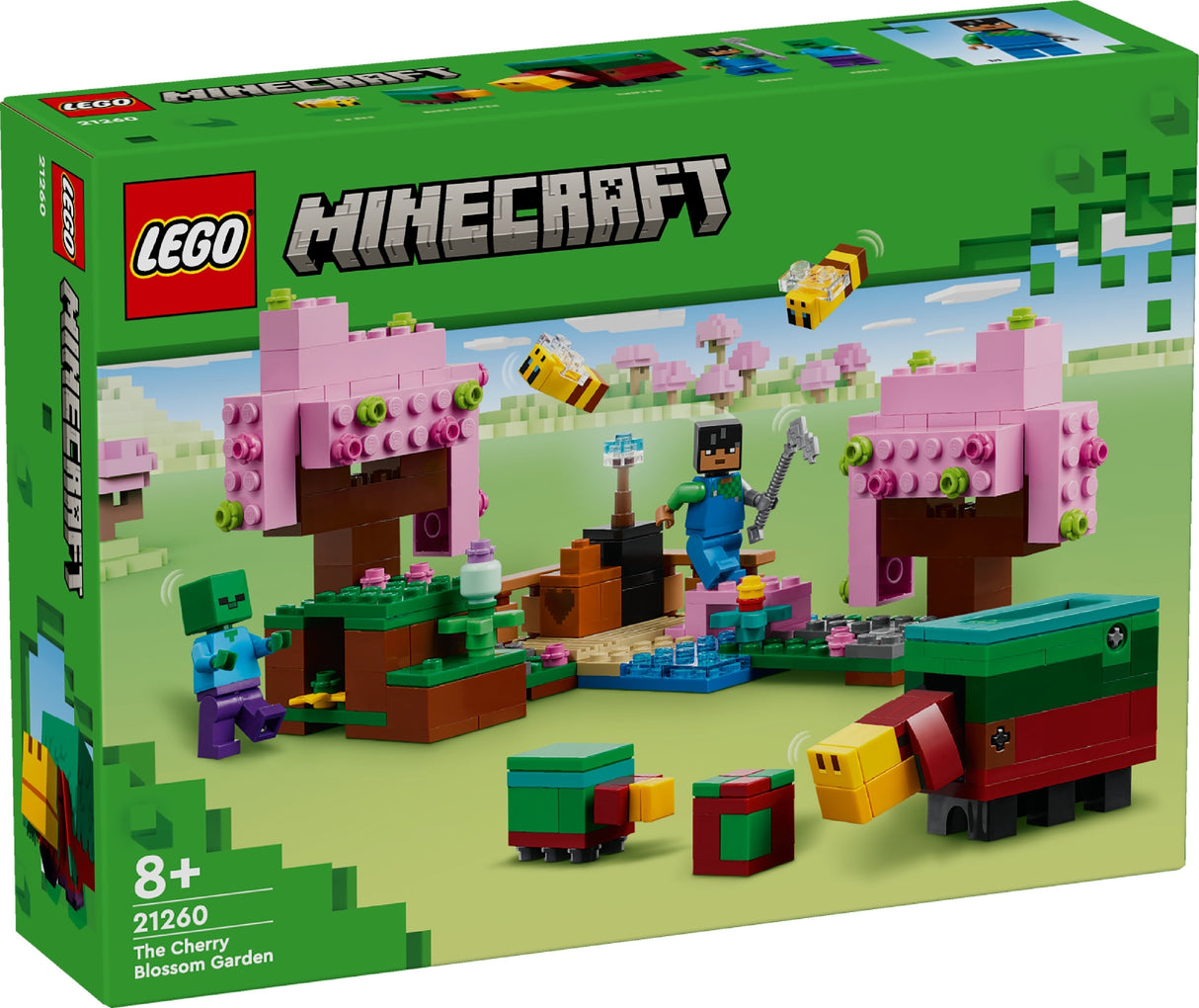 LEGO MINECRAFT THE CHERRY BLOSSOM GARDEN 21260 AGE: 8+