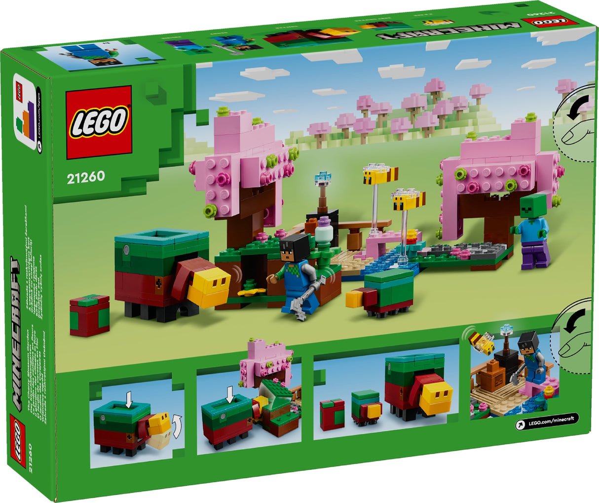 LEGO MINECRAFT THE CHERRY BLOSSOM GARDEN 21260 AGE: 8+