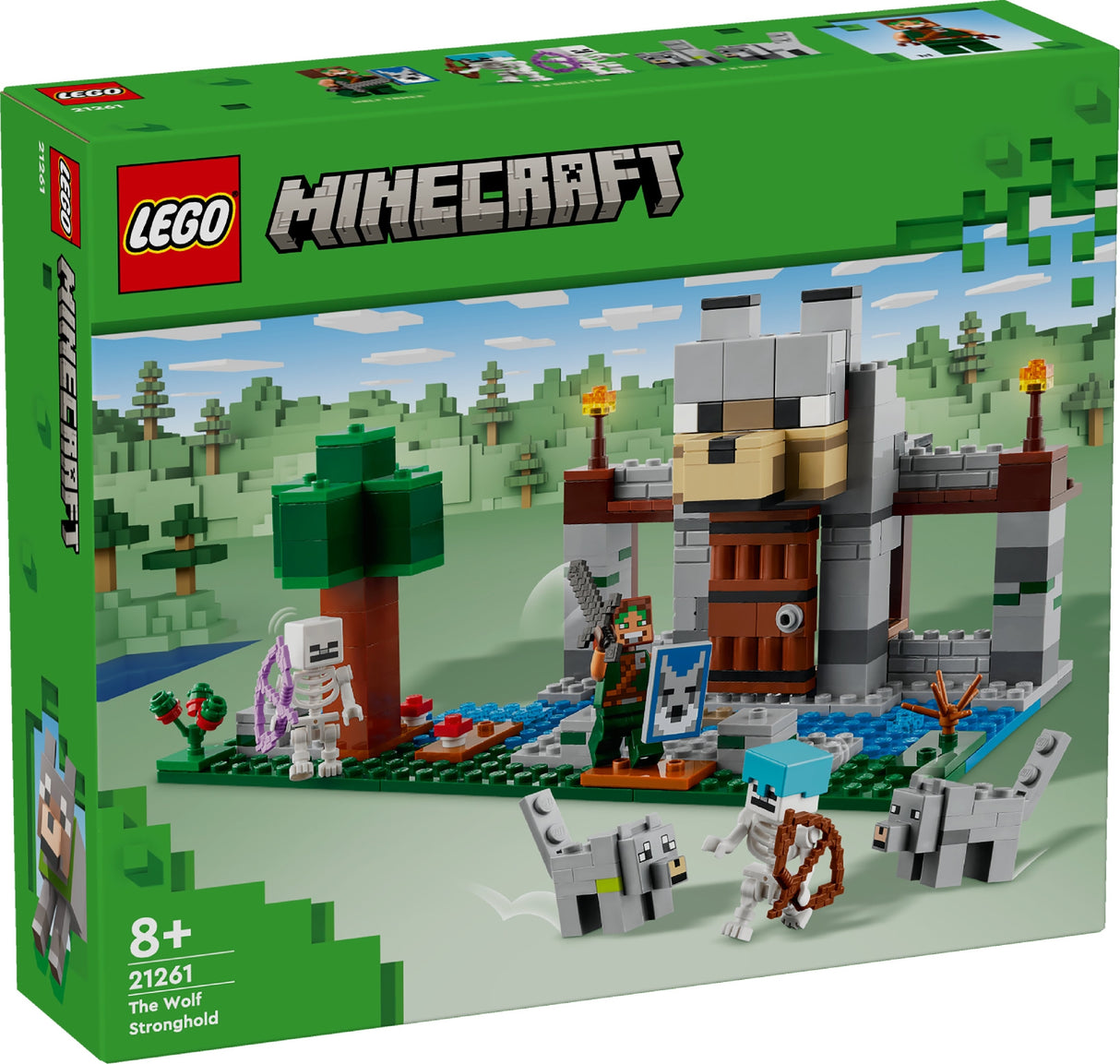 LEGO MINECRAFT THE WOLF STRONGHOLD 21261 AGE:8+