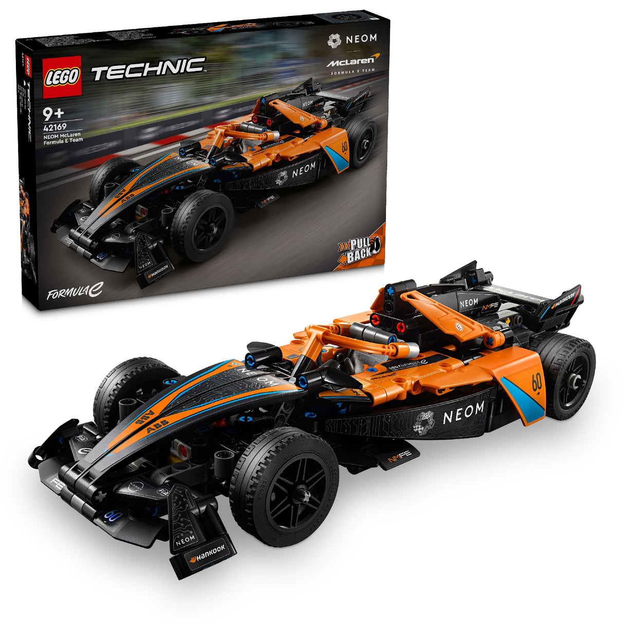 LEGO TECHNIC NEOM MCLAREN FORMULA E RACE CAR 42169 AGE: 9+