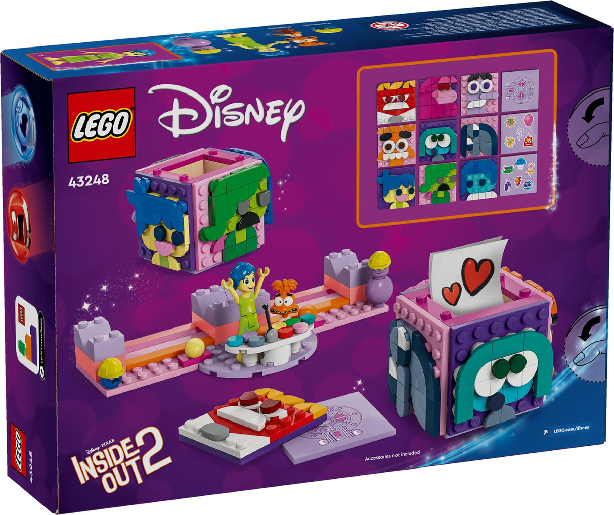 LEGO DISNEY INSIDE OUT 2 MOOD CUBES 43248 AGE: 9+