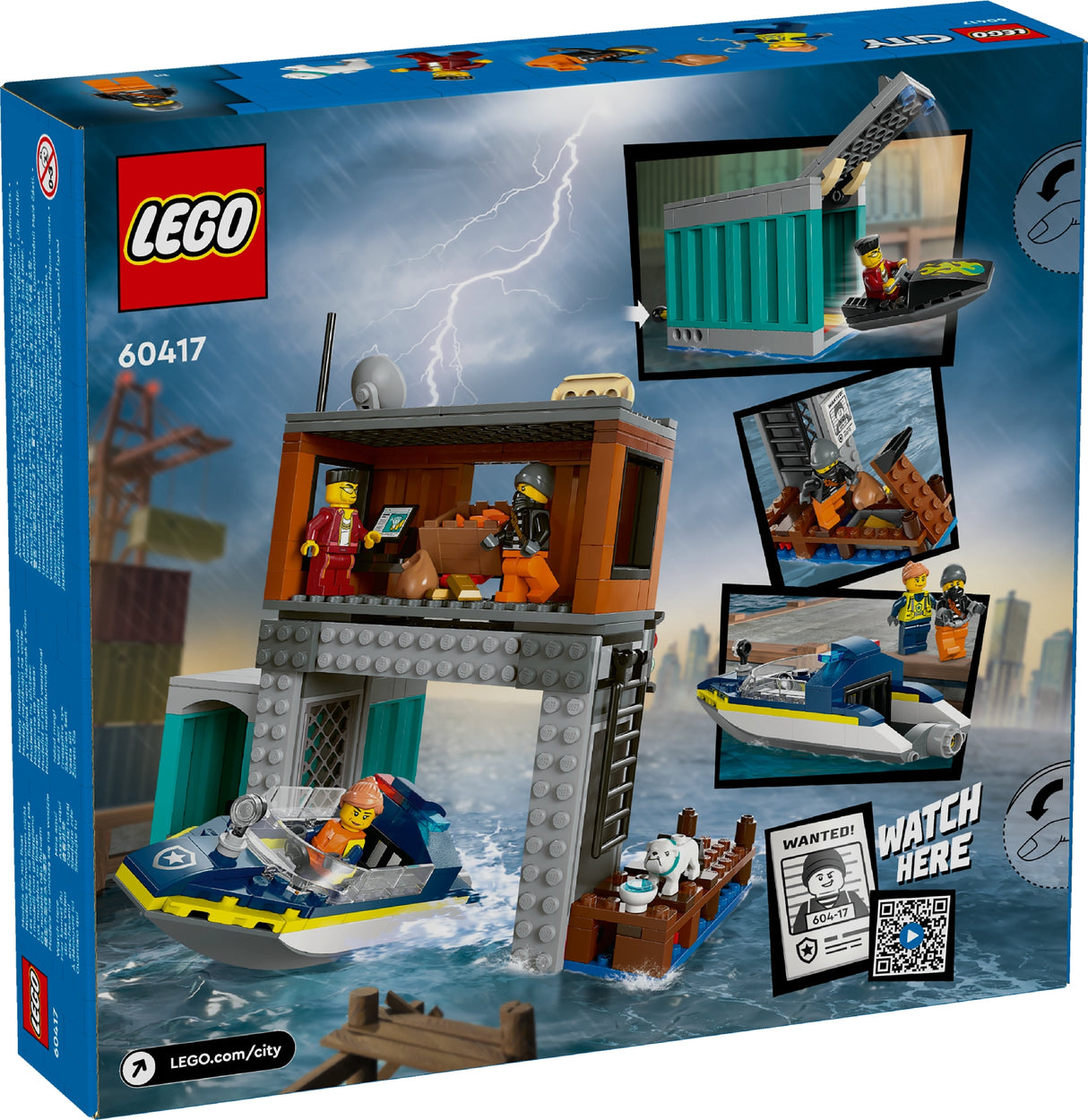 LEGO City Police Speed Boat And Crooks Hideout 60417 Age: 6+