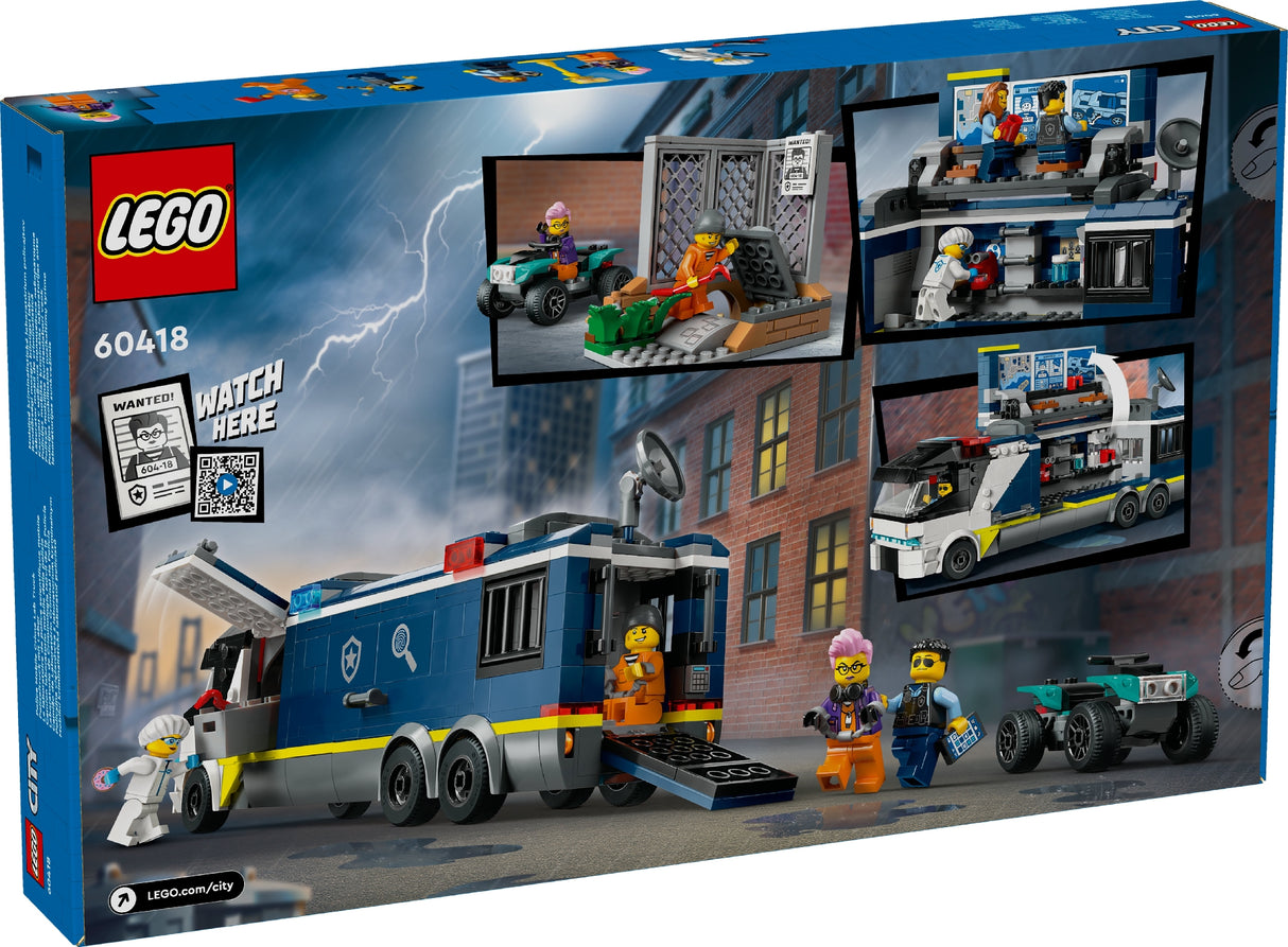 LEGO City Police Mobile Crime Lab Truck 60418 Age: 7+