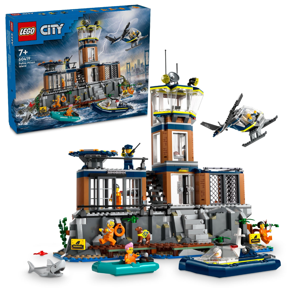 LEGO CITY POLICE PRISON ISLAND 60419 AGE: 7+