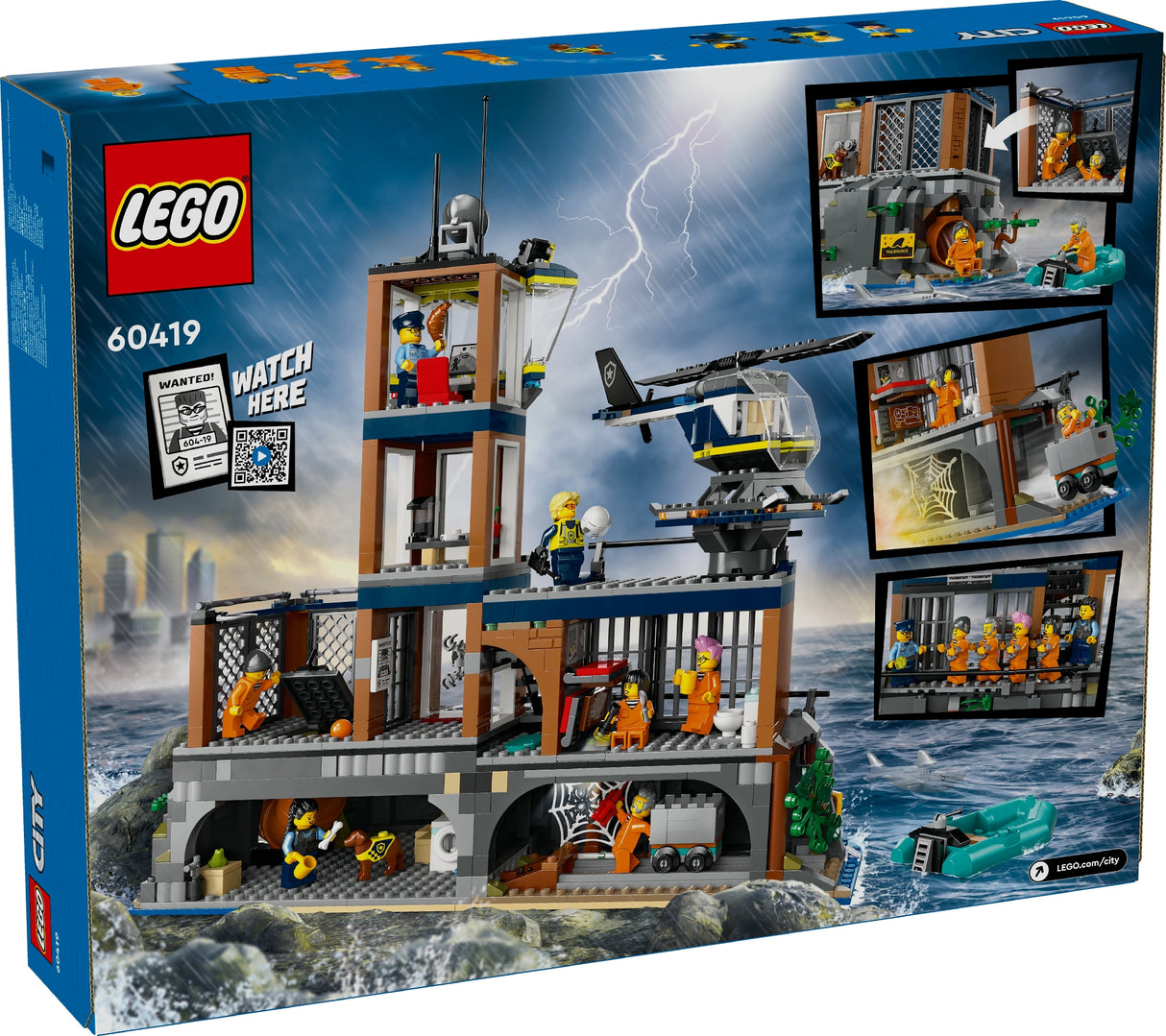 LEGO CITY POLICE PRISON ISLAND 60419 AGE: 7+