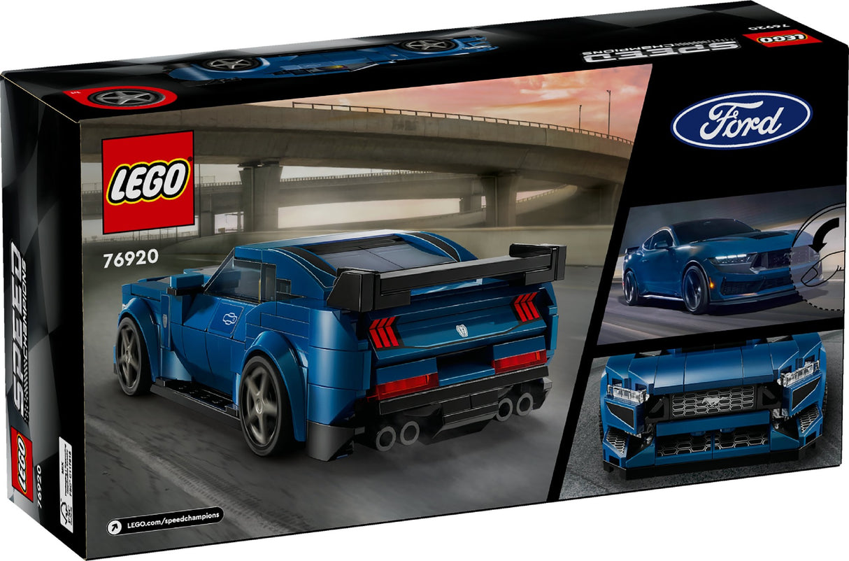 LEGO SPEED CHAMPIONS FORD MUSTANG DARK HORSE SPORTS CAR 76920 AGE: 9+