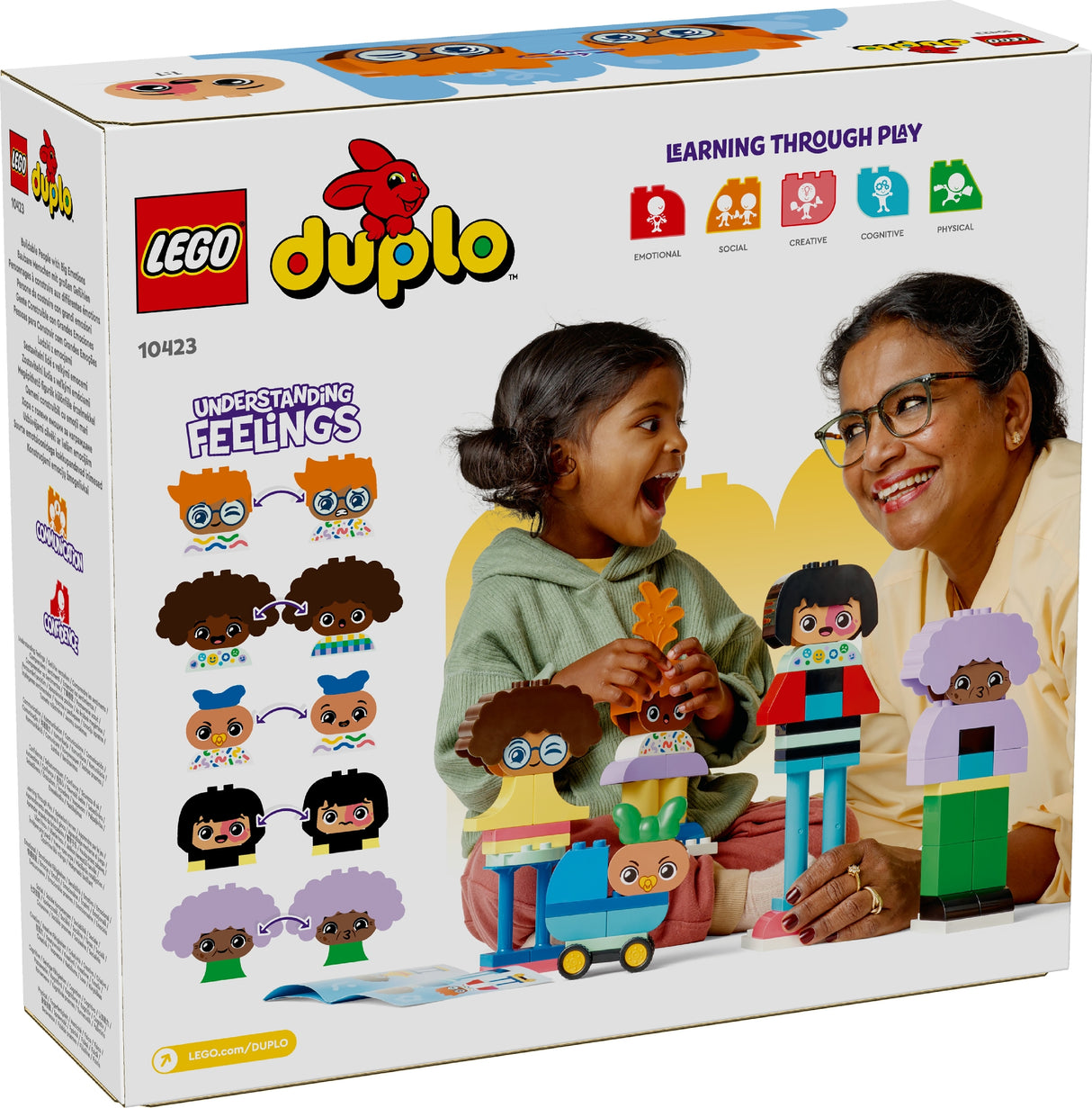 LEGO DUPLO BUILDABLE PEOPLE WITH BIG EMOTIONS 10423 AGE: 3+