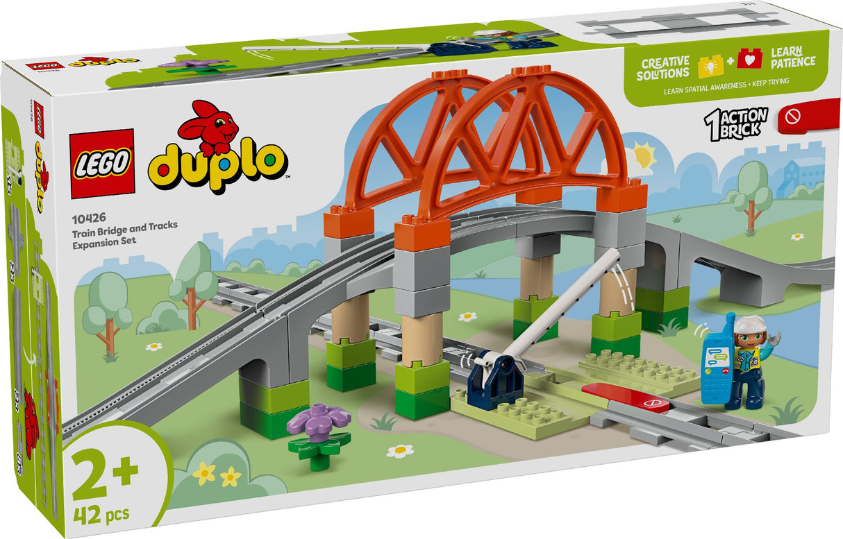 LEGO DUPLO TRAIN BRIDGE AND TRACKS EXPANSION SET 10426 AGE: 2+