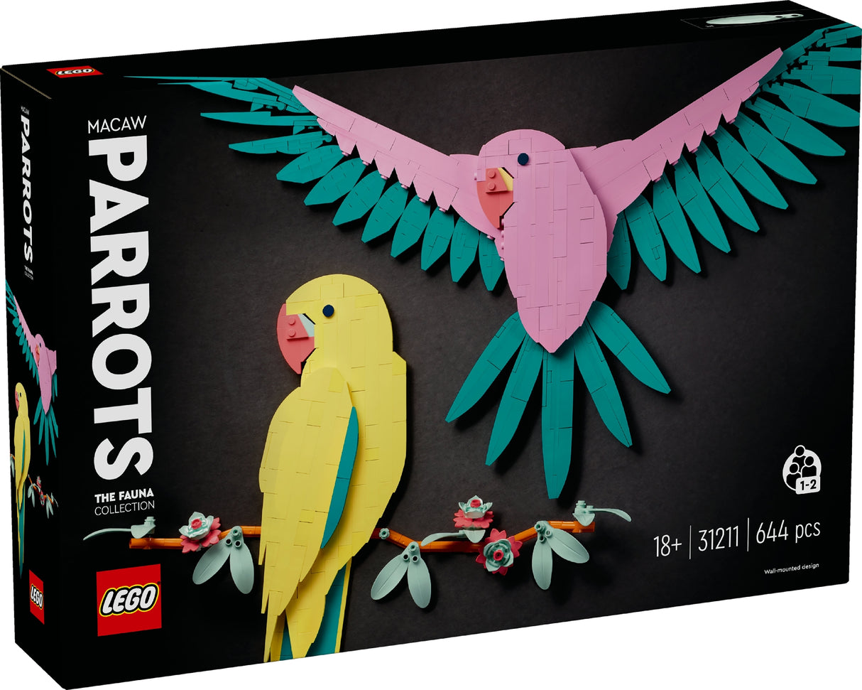 LEGO ART THE FAUNA COLLLECTION - MACAW PARROTS 31211 AGE: 18+