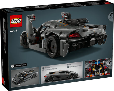 LEGO TECHNIC KOENIGSEGG JESKO ABSOLUT GREY HYPERCAR 42173 AGE: 10+