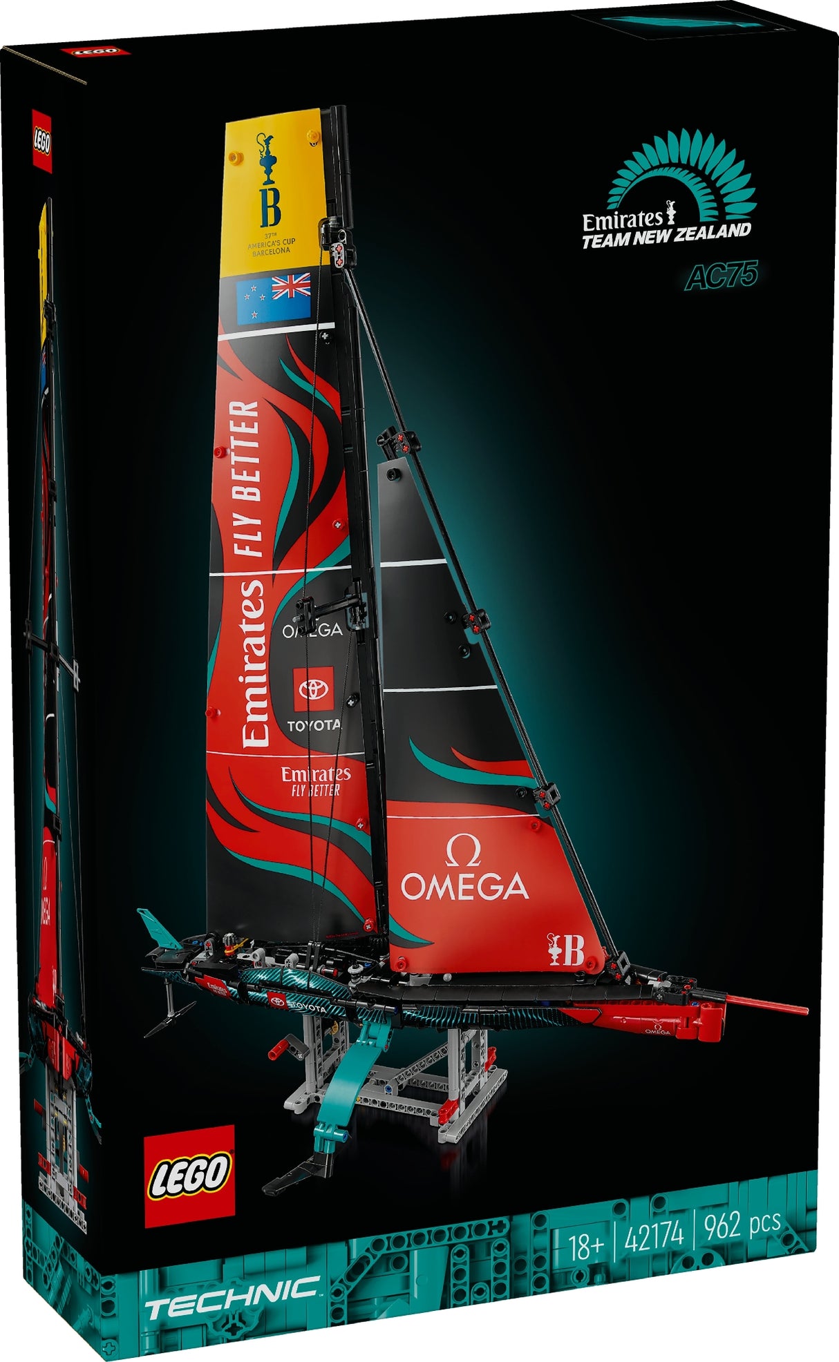 LEGO TECHNIC EMIRATES TEAM NEW ZEALAND AC75 YACHT 42174 AGE:18+