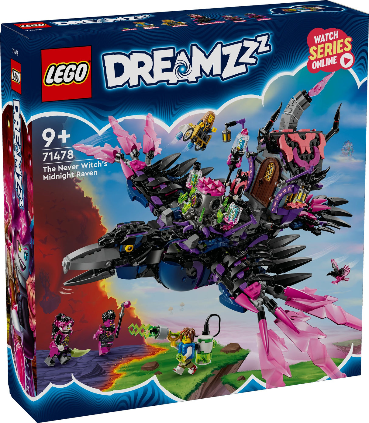 LEGO DREAMZZZ THE NEVER WITCH'S MIDNIGHT RAVEN 71478 AGE: 9+