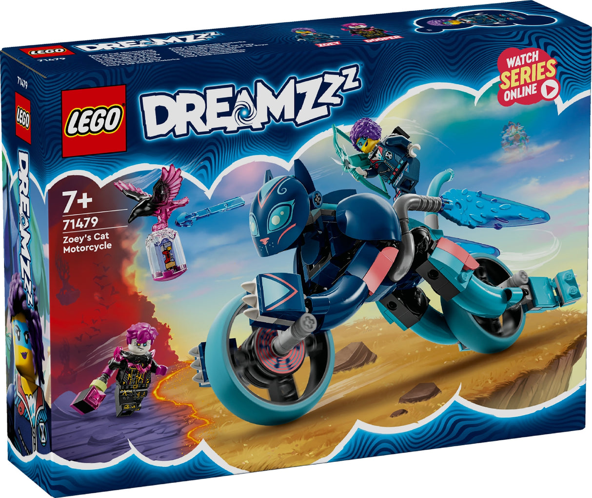 LEGO DREAMZZZ ZOEY'S CAT MOTORCYCLE 71479 AGE: 7+