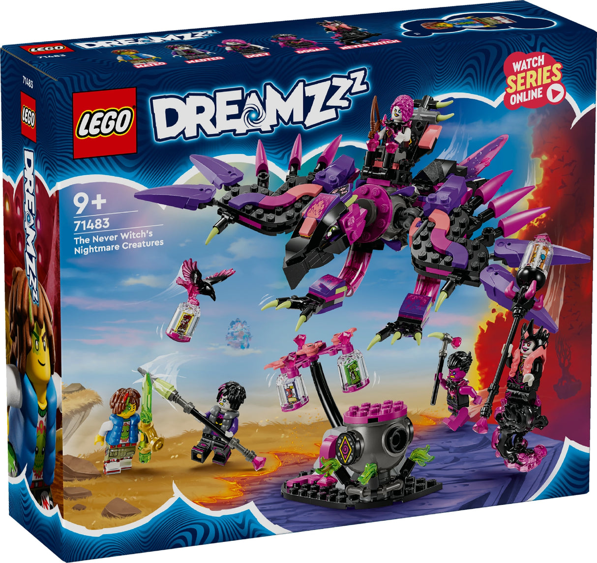 LEGO DREAMZZZ THE NEVER WITCH'S NIGHTMARE CREATURES 71483 AGE: 9+