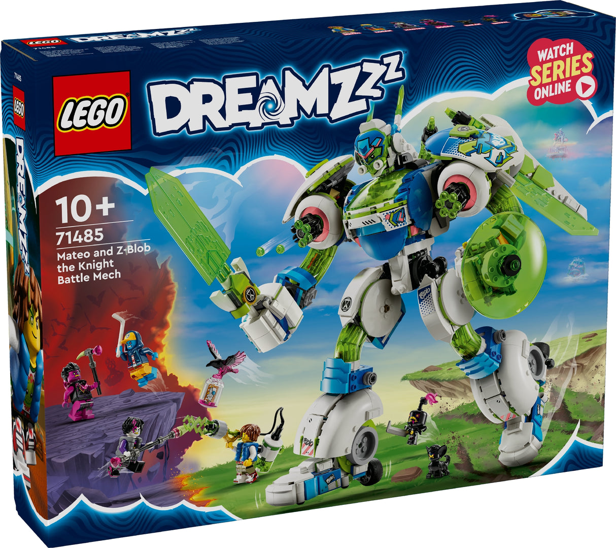 LEGO DREAMZZZ MATEO AND Z-BLOB THE KNIGHT BATTLE MECH 71485 AGE:10