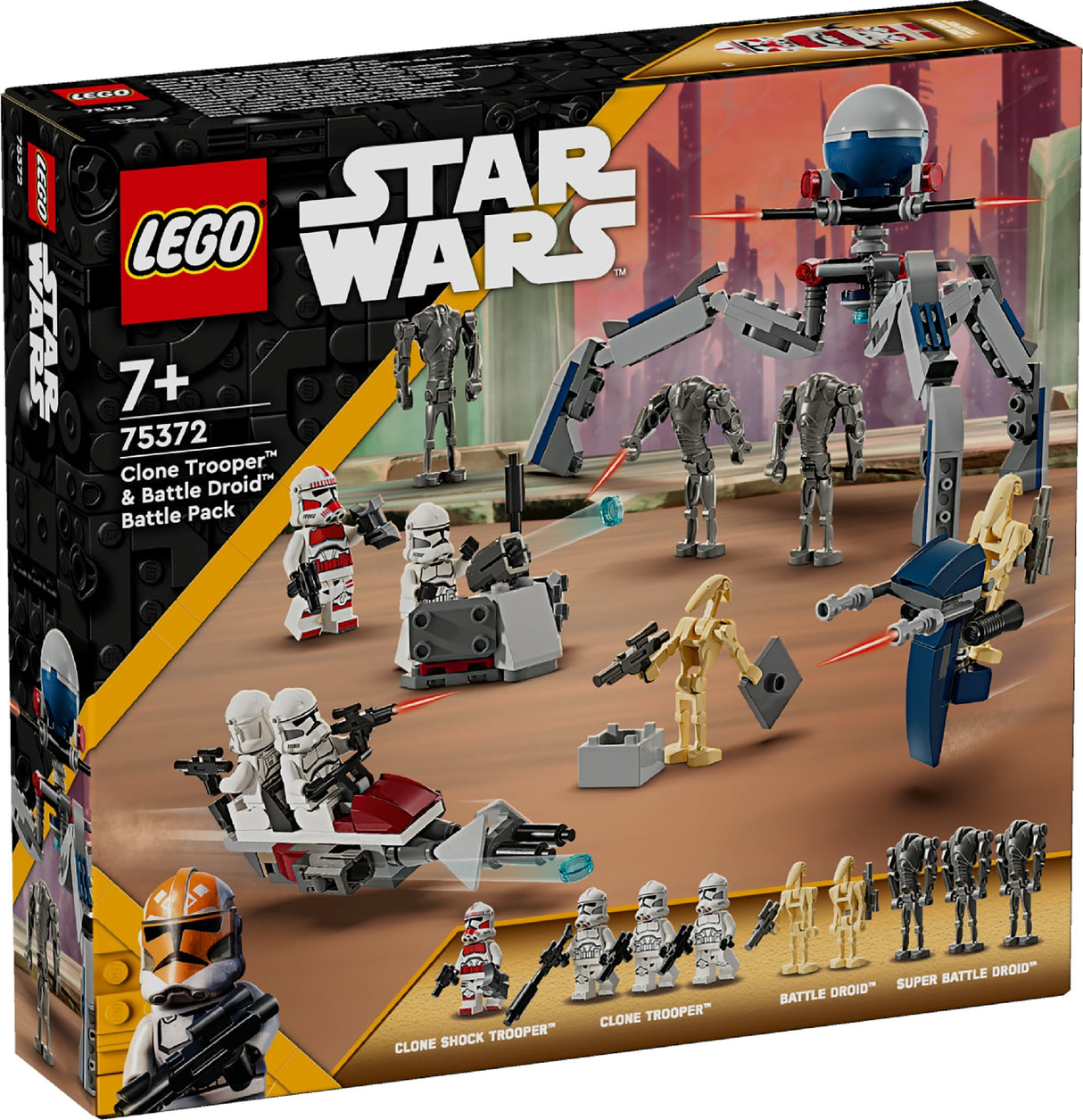 LEGO STAR WARS CLONE TROOPER & DROID BATTLE PACK 75372 AGE: 7+