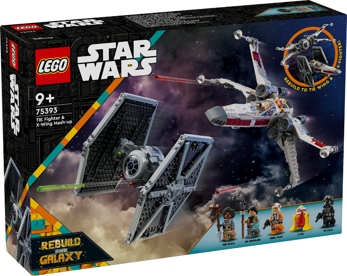 LEGO STAR WARS TIE FIGHTER & X-WING MASH-UP 75393 AGE: 9+