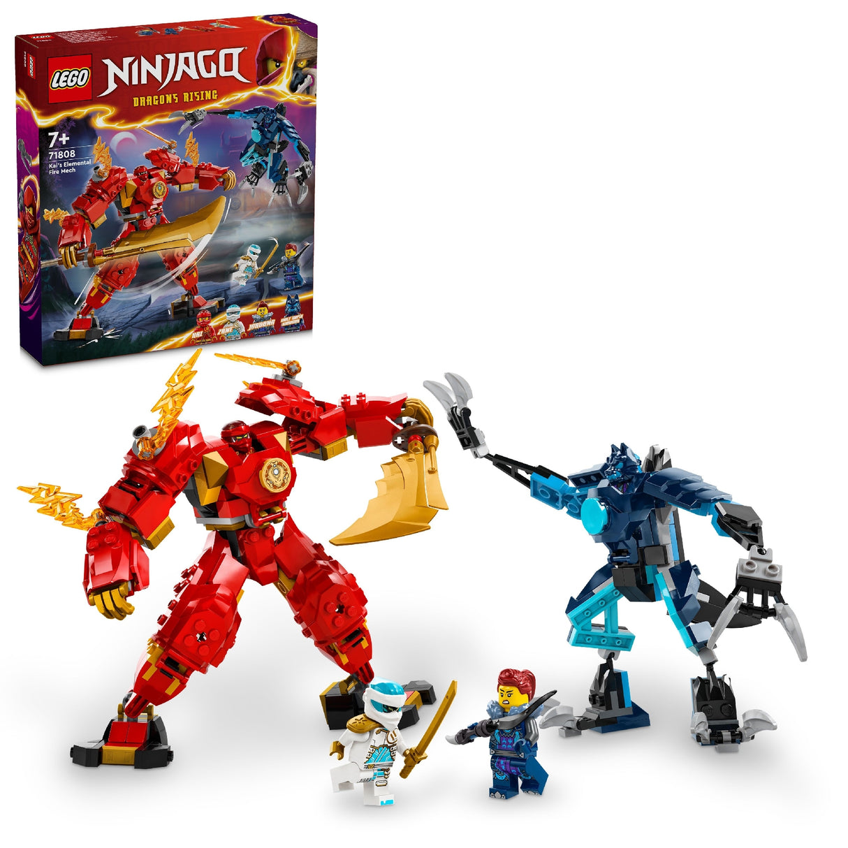 LEGO Ninjago Kai's Elemental Fire Mech 71808 Age: 7+