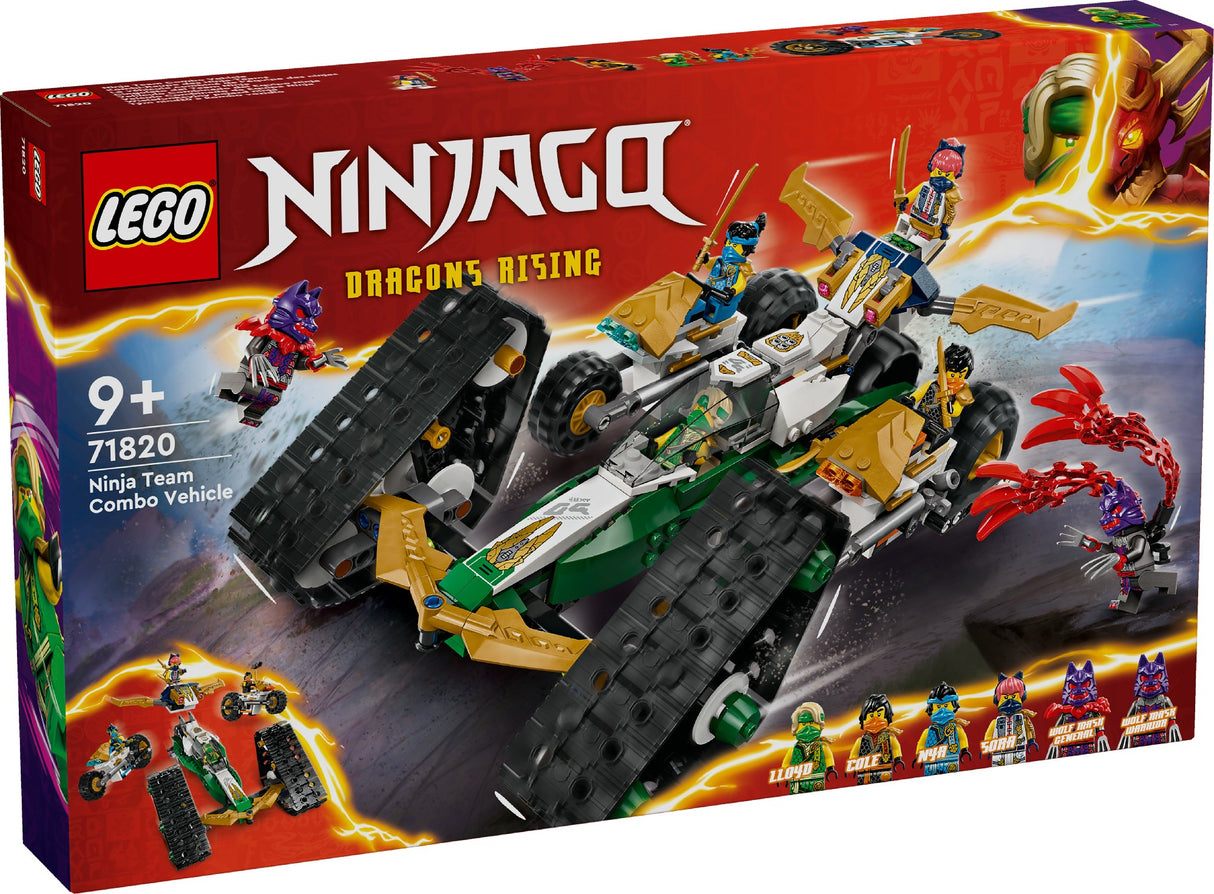 LEGO NINJAGO NINJA TEAM COMBO VEHICLE 71820 AGE: 9+