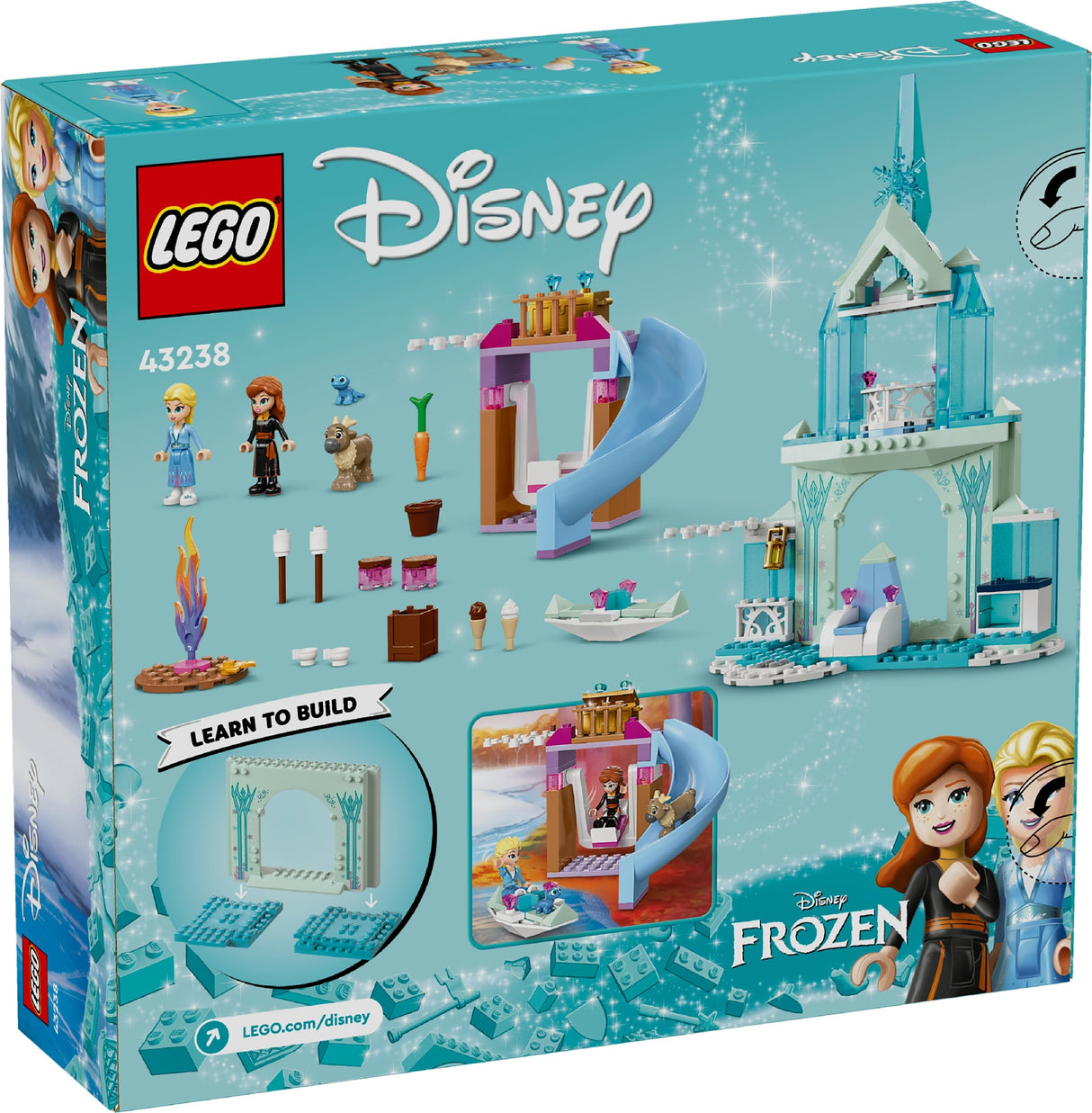 LEGO DISNEY PRINCESS ELSA'S FROZEN CASTLE 43238 AGE:4+