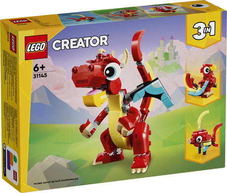 LEGO CREATOR RED DRAGON 31145 AGE: 6+