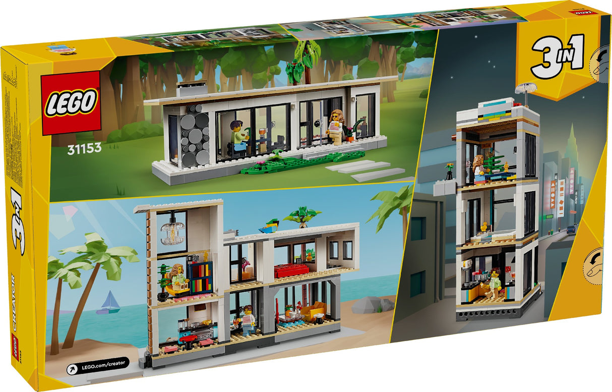 LEGO CREATOR MODERN HOUSE 31153 AGE: 9+