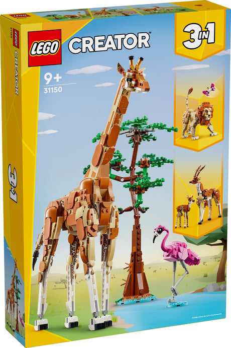 LEGO CREATOR WILD SAFARI ANIMALS 31150 AGE: 9+