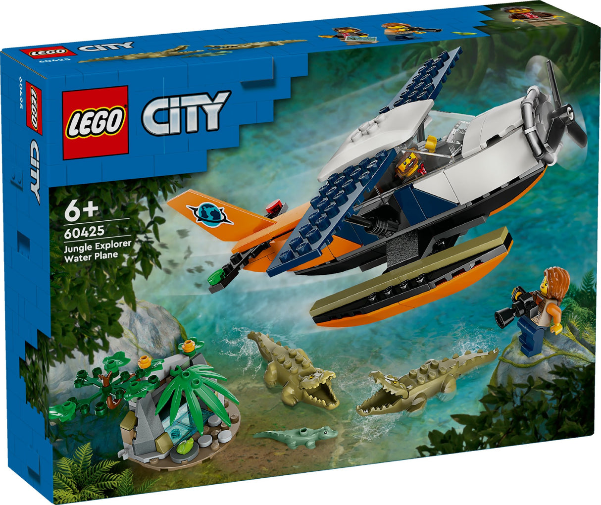 LEGO CITY JUNGLE EXPLORER WATER PLANE 60425 AGE: 6+