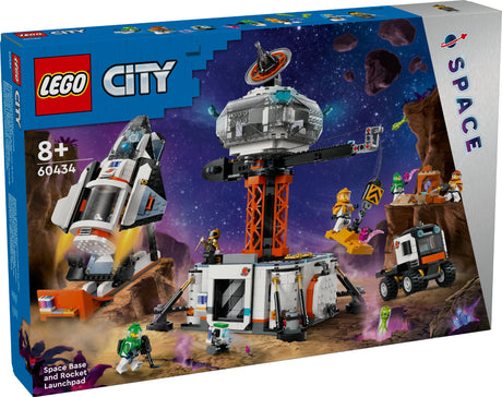 LEGO CITY SPACE BASE AND ROCKET LAUNCHPAD 60434 AGE: 8+
