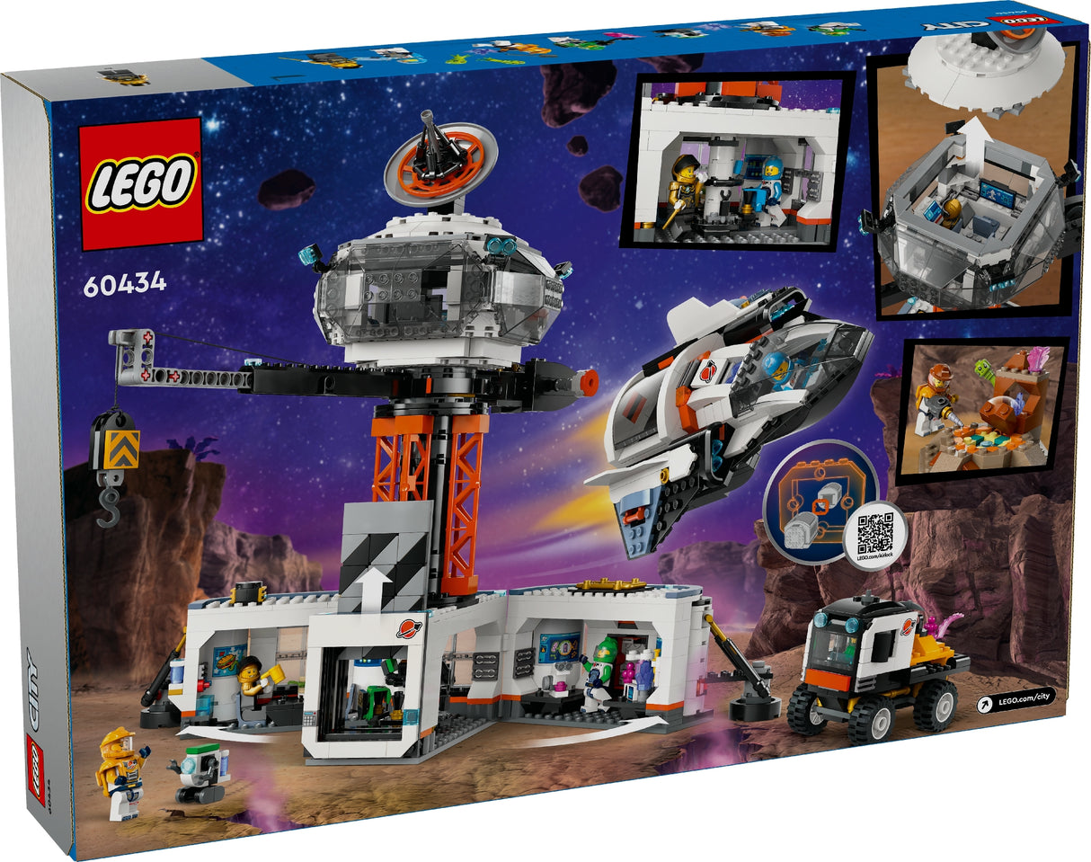 LEGO CITY SPACE BASE AND ROCKET LAUNCHPAD 60434 AGE: 8+