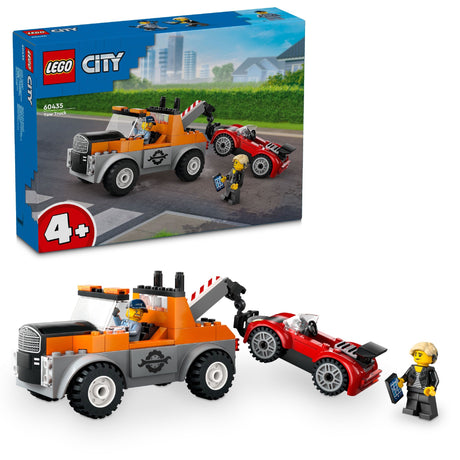 LEGO CITY TOW TRUCK AND SPORTS CAR REPAIR 60435 AGE: 4+