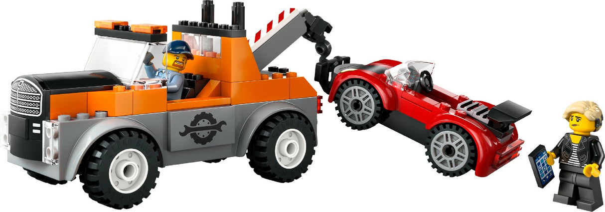 LEGO CITY TOW TRUCK AND SPORTS CAR REPAIR 60435 AGE: 4+