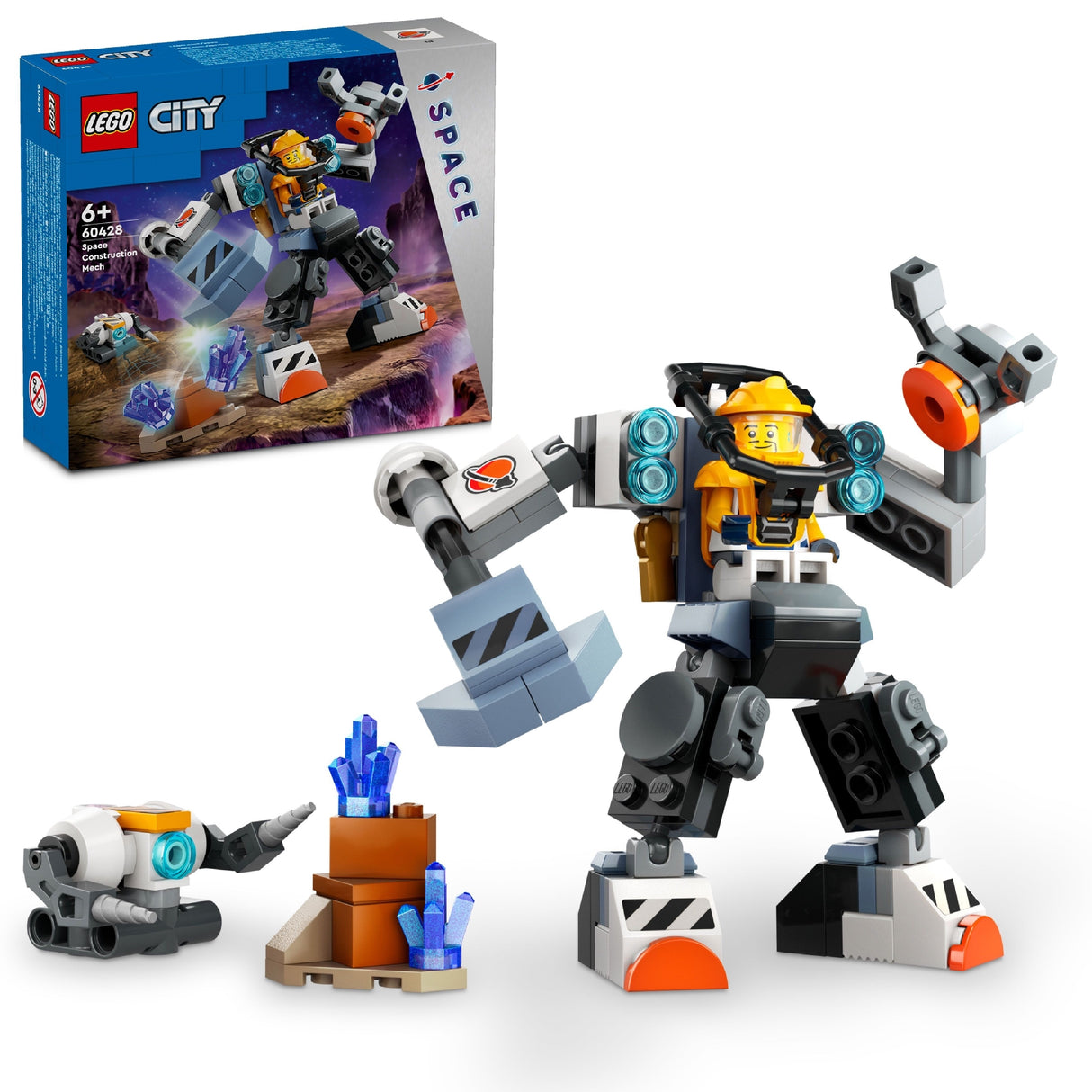 LEGO CITY SPACE CONSTUCTION MECH 60428 AGE: 6+