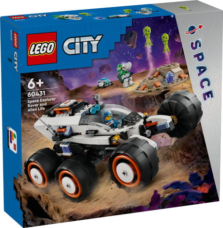 LEGO CITY SPACE EXPLORER ROVER AND ALIEN LIFE 60431 AGE: 6+