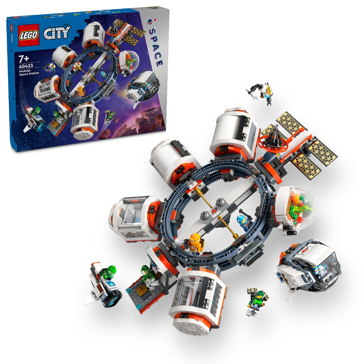 LEGO CITY MODULAR SPACE STATION 60433 AGE: 7+