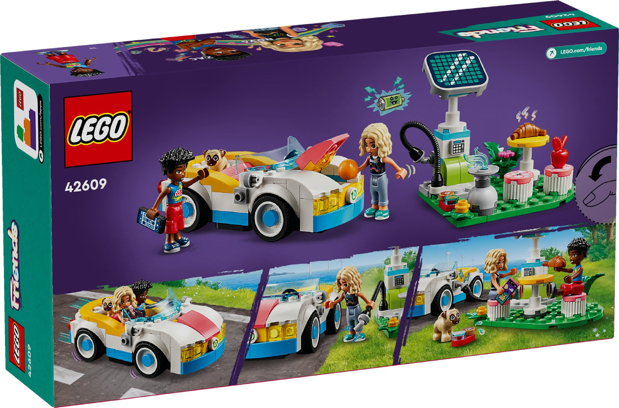 LEGO FRIENDS ELECTRIC CAR AND CHARGER 42609 AGE: 6+