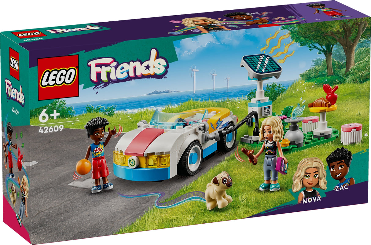 LEGO FRIENDS ELECTRIC CAR AND CHARGER 42609 AGE: 6+