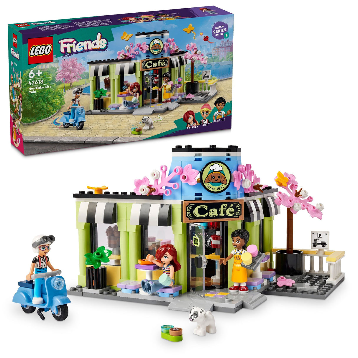 LEGO FRIENDS HEARTLAKE CITY CAFE 42618 AGE: 6+