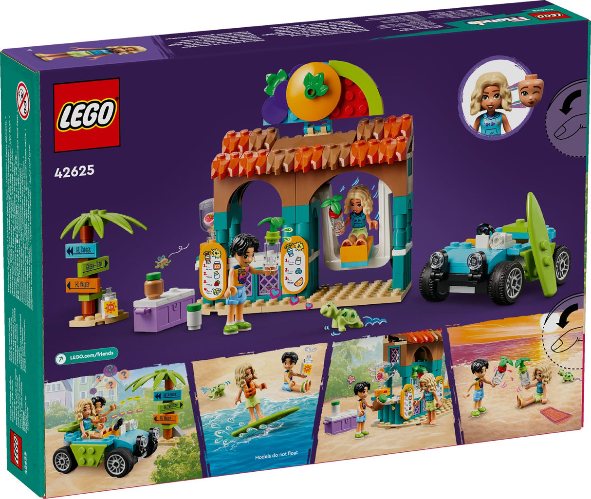 LEGO FRIENDS BEACH SMOOTHIE STAND 42625 AGE: 6+